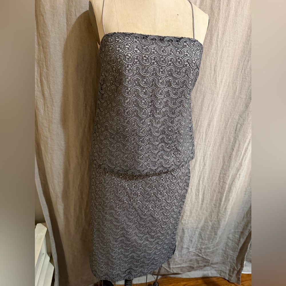 Max Mara Two-Piece Embroidered Mesh Set – Gray – Y2K – US 6 / Small – BNWOT